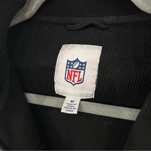 Steelers Unisex Waffle Knit Fleece Lined Full Zip Active Jacket EUC Size Medium - Picture 7 of 10